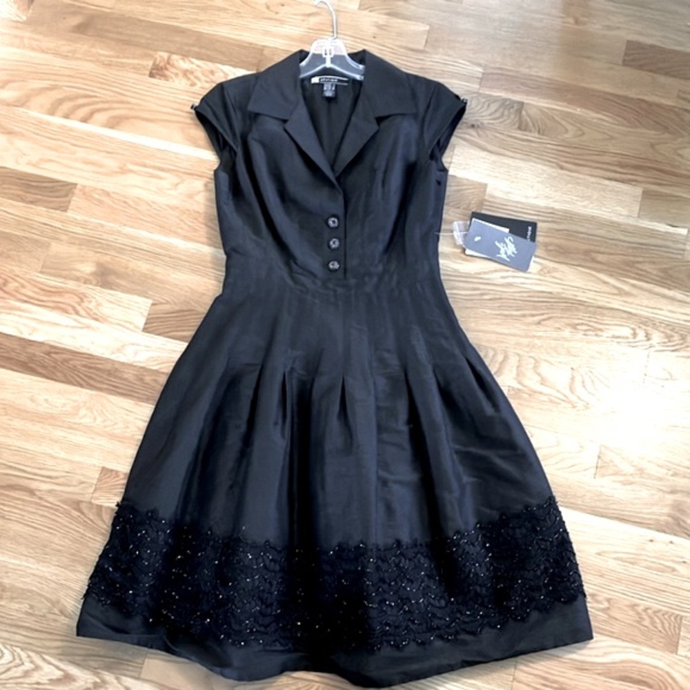 JS Boutique Black Cocktail/Party Sleeveless Dress Black Size 8 NWT